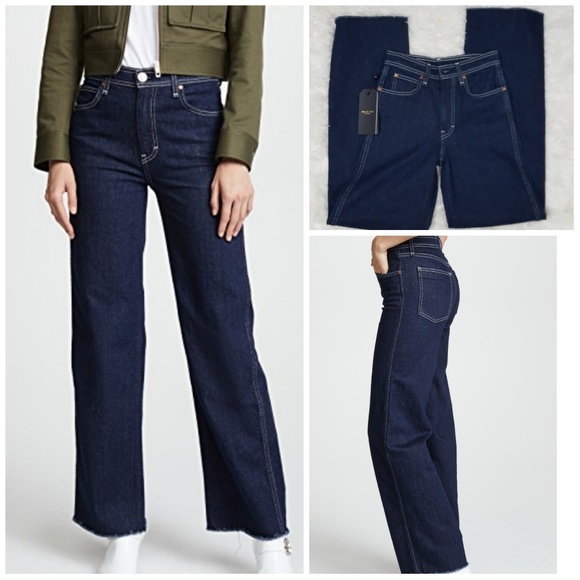 rag & bone Denim - Rag & Bone NWT derby jeans wide leg high rise 23